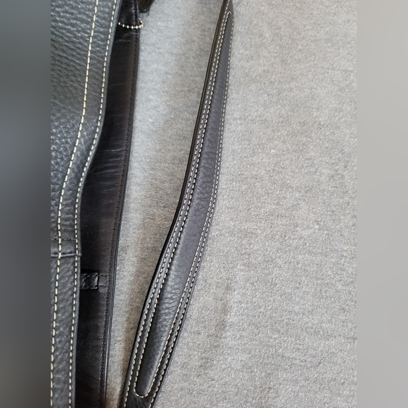 Coach Black Leather Caryall - Picture 9 of 15